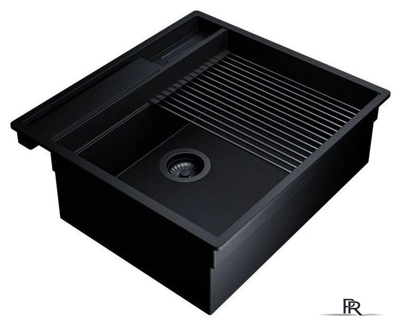 Кухонная мойка Globalo Silvano 60.1 Black/BL Mat - Изображение №7 — Интернет-магазин ПроЗаказ