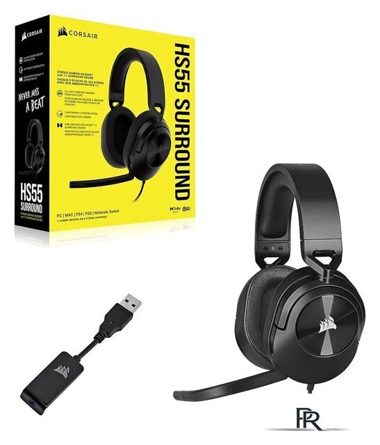 Наушники Corsair HS55 Surround (карбон) - Изображение №12 — Интернет-магазин ПроЗаказ