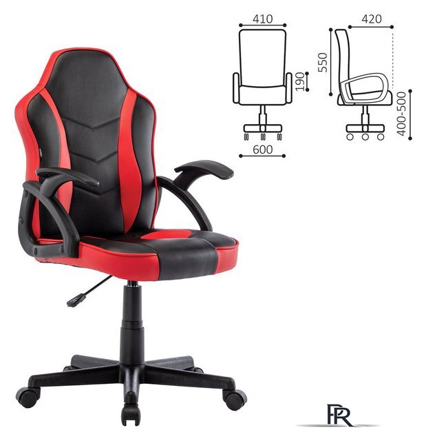 Игровое (геймерское) кресло Brabix GM-203 (черный/красный) - Изображение №6 — Интернет-магазин ПроЗаказ