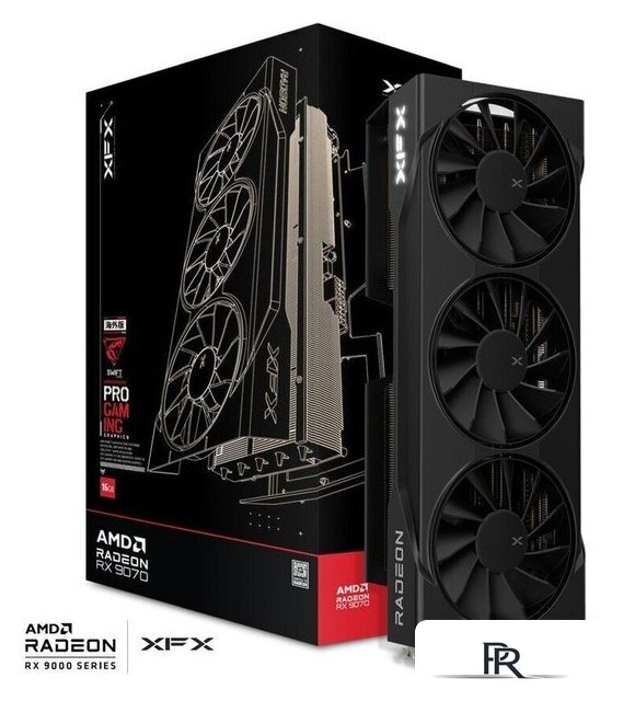 Видеокарта XFX Swift AMD Radeon RX 9070 OC Triple Fan Gaming Edition RX-97SWFB3B9 - Изображение №5 — Интернет-магазин ПроЗаказ