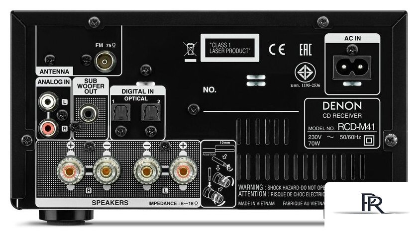 CD-проигрыватель Denon RCD-M41 (черный) - Изображение №2 — Интернет-магазин ПроЗаказ