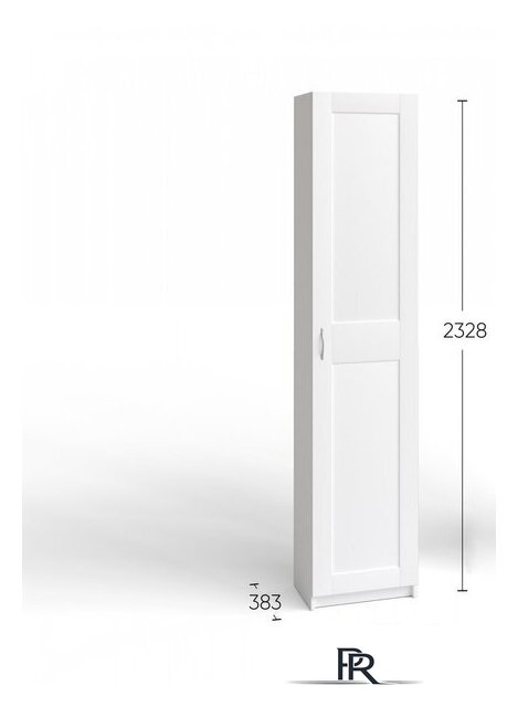 Шкаф-пенал Mio Tesoro Макс 1 дверь 2.06.01.020.1 (белый) - Изображение №6 — Интернет-магазин ПроЗаказ