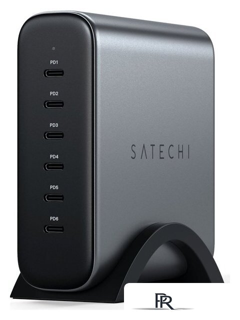 Сетевое зарядное Satechi 200W USB-C 6-Port GaN Charger ST-C200GM-EU - Изображение №1 — Интернет-магазин ПроЗаказ