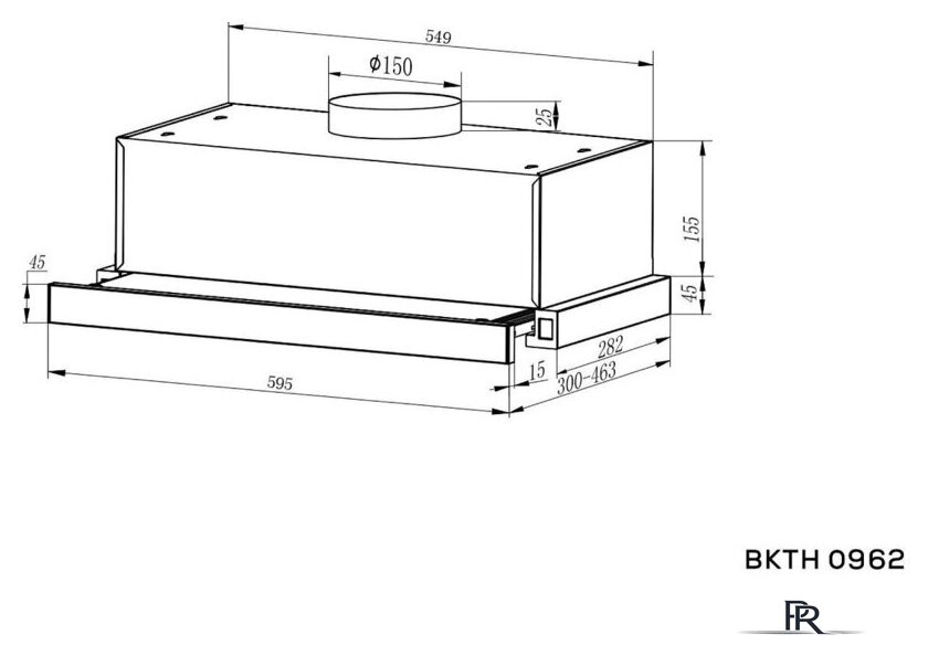 Кухонная вытяжка Kernau Basic BKTH 0962 B - Изображение №8 — Интернет-магазин ПроЗаказ