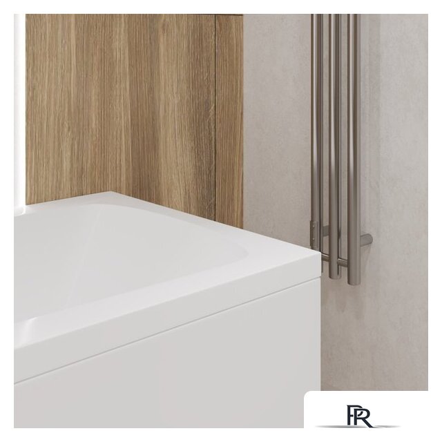 Ванна Lauter Bianca 140 21207140 (с ножками, серым подголов.,белым лиц. и торц.экраном) - Изображение №23 — Интернет-магазин ПроЗаказ