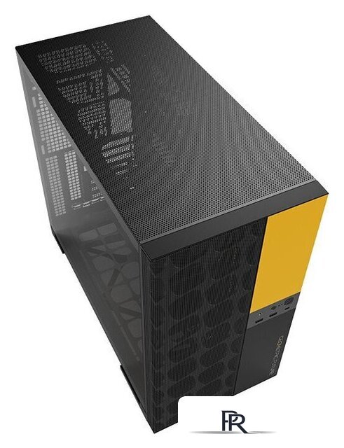 Корпус Geometric Future Model 5 Vent (черный/желтый) - Изображение №5 — Интернет-магазин ПроЗаказ