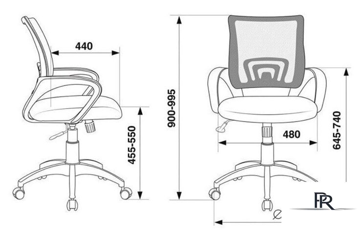 Офисное кресло Brabix Fly MG-396W (белый/темно-серый) - Изображение №10 — Интернет-магазин ПроЗаказ