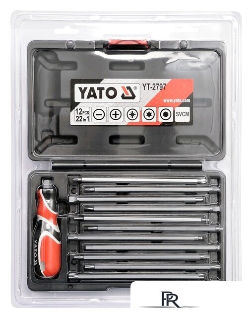 Набор отверток Yato YT-2797 (12 предметов) - Изображение №1 — Интернет-магазин ПроЗаказ
