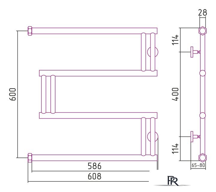 Полотенцесушитель Сунержа High-Tech model 