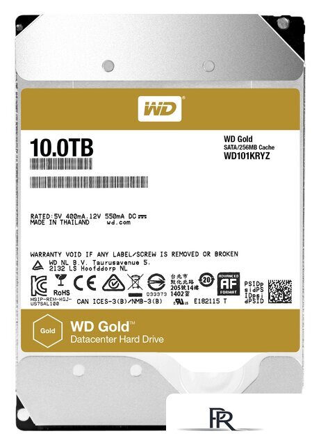 Жесткий диск WD Gold 10TB [WD101KRYZ] - Изображение №1 — Интернет-магазин ПроЗаказ
