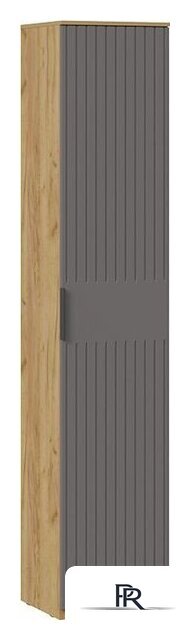 Шкаф-пенал Трия Хилтон для белья исп.2 (дуб крафт золотой/графит матовый) - Изображение №2 — Интернет-магазин ПроЗаказ