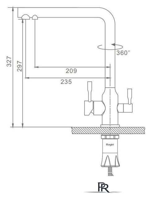 Смеситель Raglo R81.61.05 - Изображение №2 — Интернет-магазин ПроЗаказ