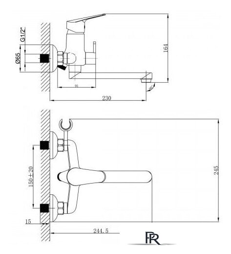 Смеситель Lemark Partner LM6513C - Изображение №2 — Интернет-магазин ПроЗаказ