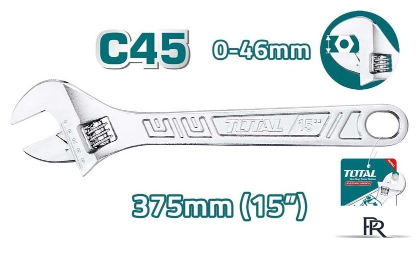 Ключ разводной Total THT1010153 - Изображение №1 — Интернет-магазин ПроЗаказ