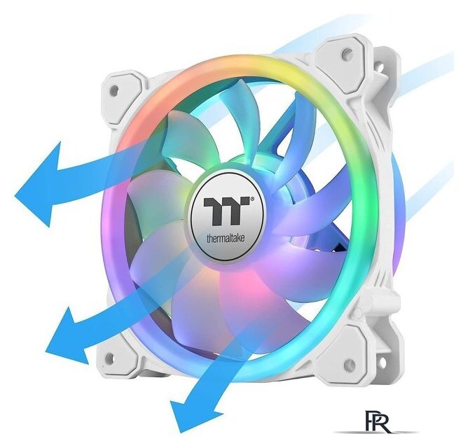Комплект вентиляторов для корпуса с контроллером Thermaltake SWAFAN 12 RGB Radiator Fan TT Premium Edition White CL-F145-PL12SW-A - Изображение №4 — Интернет-магазин ПроЗаказ