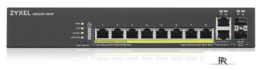 Управляемый коммутатор 2-го уровня Zyxel GS2220-10HP - Изображение №3 — Интернет-магазин ПроЗаказ