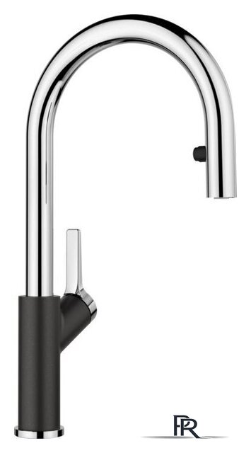 Смеситель Blanco Carena-S 521358 (anthracite/chrome) - Изображение №1 — Интернет-магазин ПроЗаказ
