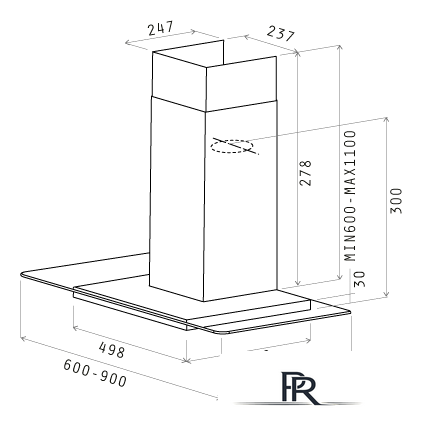 Кухонная вытяжка Elica FLAT GLASS IX/A/60 - Изображение №4 — Интернет-магазин ПроЗаказ