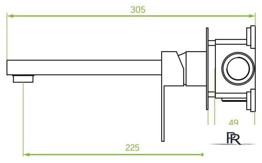 Смеситель Laveo Kvadrato BLQ 722P - Изображение №4 — Интернет-магазин ПроЗаказ