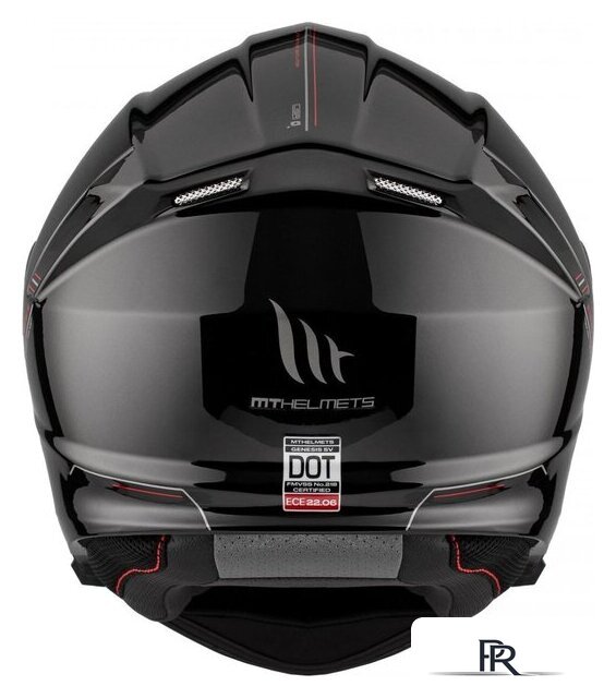 Мотошлем MT Helmets Genesis SV Solid A1 (XXL, черный глянцевый) - Изображение №7 — Интернет-магазин ПроЗаказ