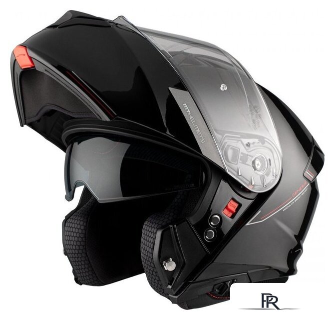 Мотошлем MT Helmets Genesis SV Solid A1 (XXL, черный глянцевый) - Изображение №2 — Интернет-магазин ПроЗаказ