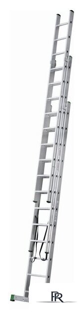Лестница-стремянка Новая высота NV 223 алюминиевая трёхсекционная 3x12 ступеней - Изображение №4 — Интернет-магазин ПроЗаказ