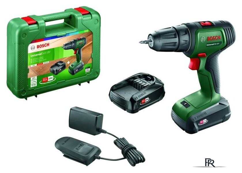 Дрель-шуруповерт Bosch UniversalDrill 18V 06039D4002 (с 2-мя АКБ, кейс) - Изображение №1 — Интернет-магазин ПроЗаказ