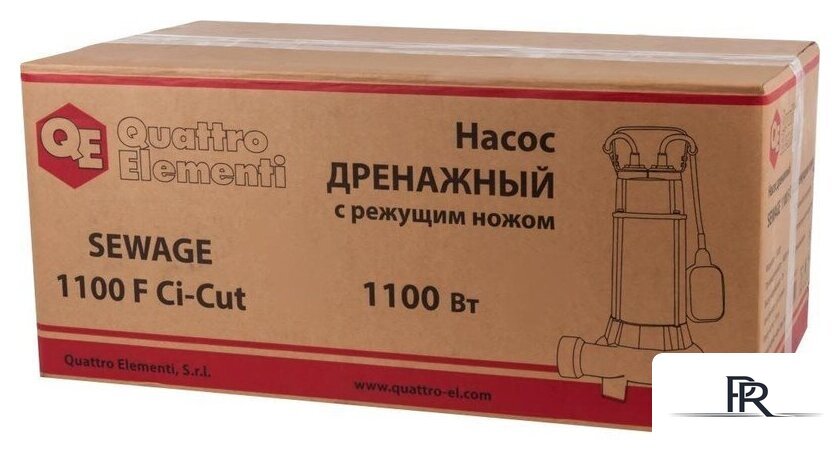 Фекальный насос Quattro Elementi Sewage 1100F Ci-Cut - Изображение №4 — Интернет-магазин ПроЗаказ