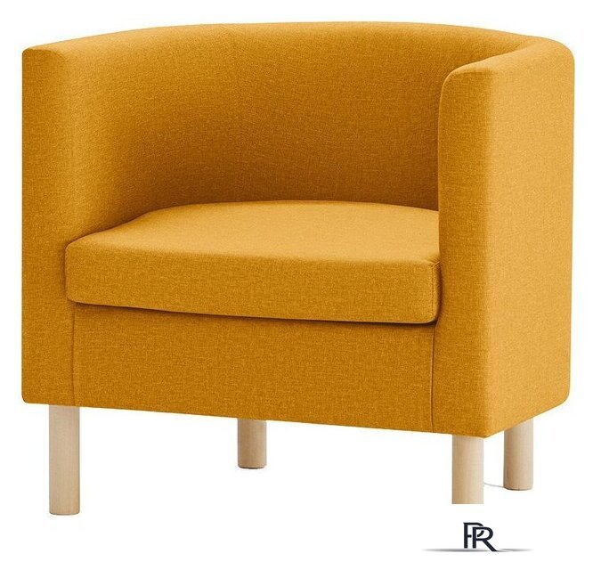 Интерьерное кресло Mio Tesoro Агата 351 (горчичный 1172) - Изображение №6 — Интернет-магазин ПроЗаказ