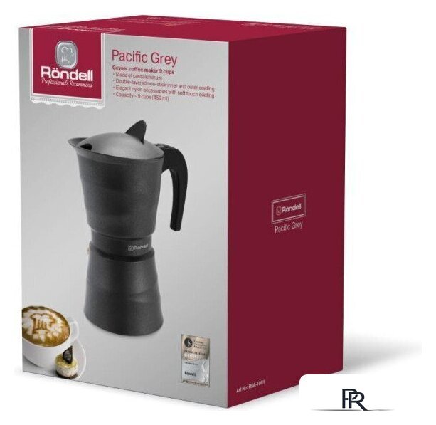 Гейзерная кофеварка Rondell Pacific Grey RDA-1901 - Изображение №5 — Интернет-магазин ПроЗаказ
