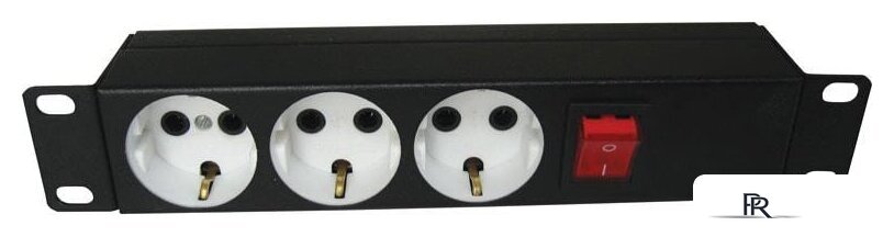 Блок розеток ЦМО БР-3П-10-9005 (3 розетки, без шнура питания) - Изображение №2 — Интернет-магазин ПроЗаказ