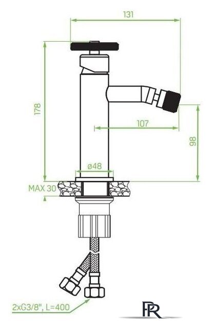 Смеситель Laveo Muro BAU 732D - Изображение №2 — Интернет-магазин ПроЗаказ