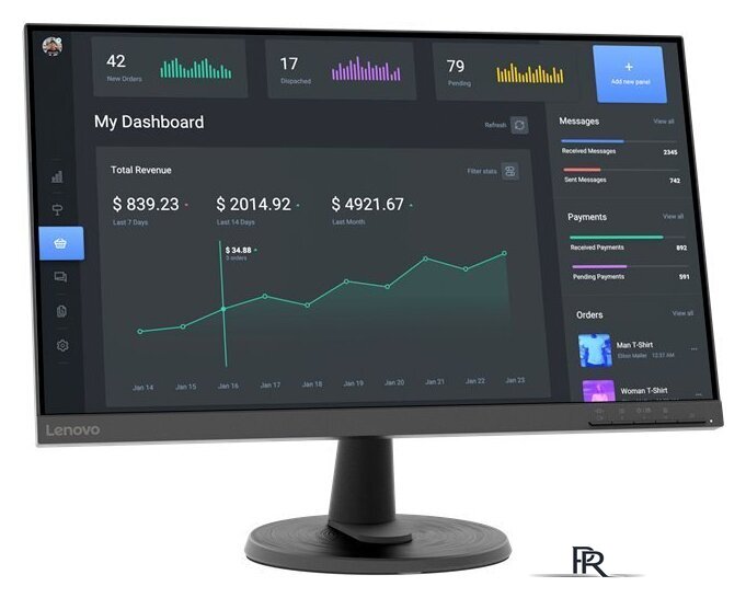 Монитор Lenovo C24-40 63DCKAT6EU - Изображение №2 — Интернет-магазин ПроЗаказ