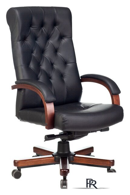 Офисное кресло Бюрократ T-9928WALNUT (черный) - Изображение №1 — Интернет-магазин ПроЗаказ