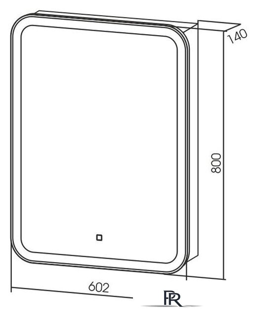  Silver Mirrors Шкаф с зеркалом Фиджи flip 60x80 LED-00002472 - Изображение №4 — Интернет-магазин ПроЗаказ