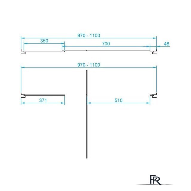 Душевая дверь RGW PA-02 41080212-11 120 (хром/прозрачное стекло) - Изображение №2 — Интернет-магазин ПроЗаказ