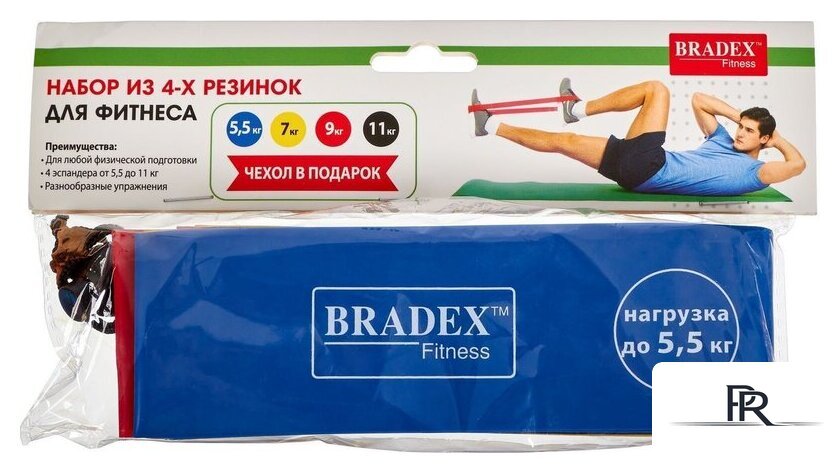 Набор фитнес резинок Bradex SF 0672 (3 шт, от 5.5 до 11 кг) - Изображение №14 — Интернет-магазин ПроЗаказ