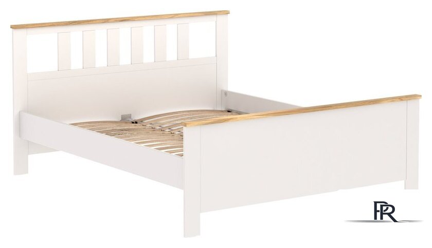 Кровать Mio Tesoro Сага 160х200 / 2.08.04.070.14 (белый/ясень) - Изображение №1 — Интернет-магазин ПроЗаказ