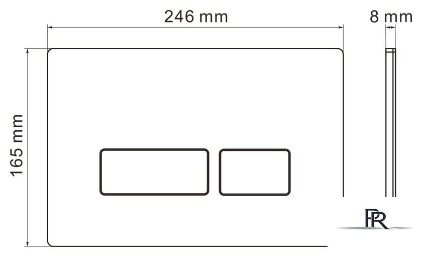 Унитаз приставной Roxen Antares в комплекте с инсталляцией Attach 5 в 1 967019 (кнопка: черный матовый) - Изображение №8 — Интернет-магазин ПроЗаказ