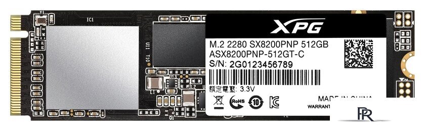SSD ADATA XPG SX8200 Pro 512GB ASX8200PNP-512GT-C - Изображение №2 — Интернет-магазин ПроЗаказ