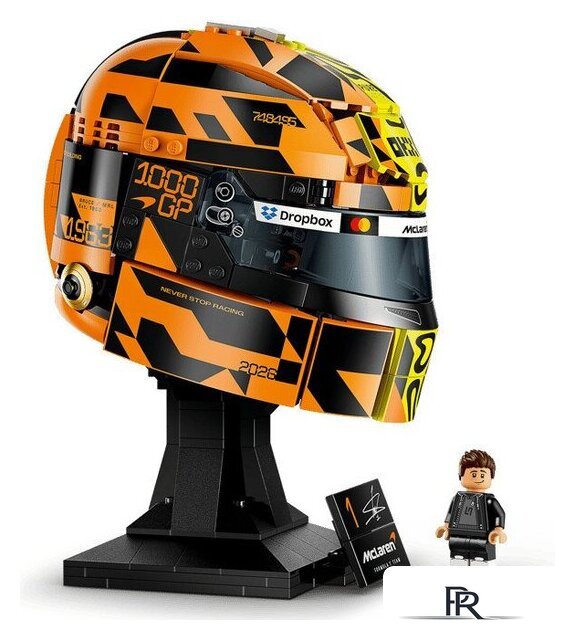 Конструктор LEGO Editions 43023 Шлем McLaren Mastercard F1 Team Lando Norris Helmet - Изображение №4 — Интернет-магазин ПроЗаказ