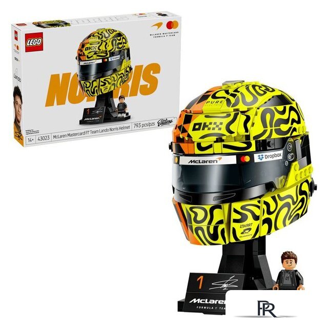 Конструктор LEGO Editions 43023 Шлем McLaren Mastercard F1 Team Lando Norris Helmet - Изображение №1 — Интернет-магазин ПроЗаказ