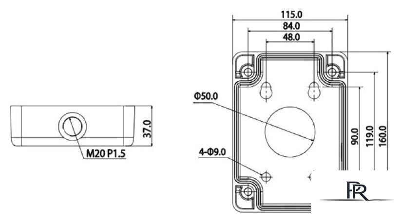 Крепление для камер видеонаблюдения Dahua DH-PFA120 - Изображение №6 — Интернет-магазин ПроЗаказ