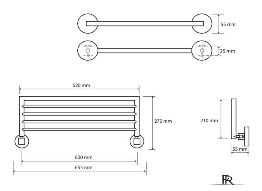 Полка для полотенца Bemeta Omega 104205152 - Изображение №2 — Интернет-магазин ПроЗаказ