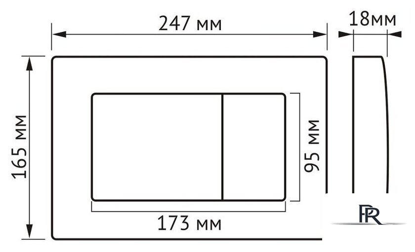 Унитаз подвесной Berges Wasserhaus Quattro S Rimless 043364 (с сиденьем и кнопкой смыва) - Изображение №9 — Интернет-магазин ПроЗаказ