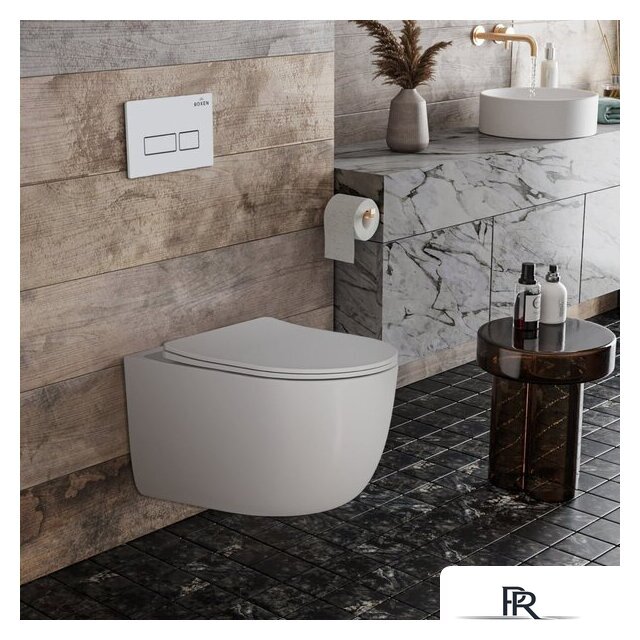 Унитаз подвесной Roxen Vortex Tornado в комплекте с инсталляцией StounFix Dual Fresh 6 в 1 964480 (кнопка: белый глянец) - Изображение №9 — Интернет-магазин ПроЗаказ