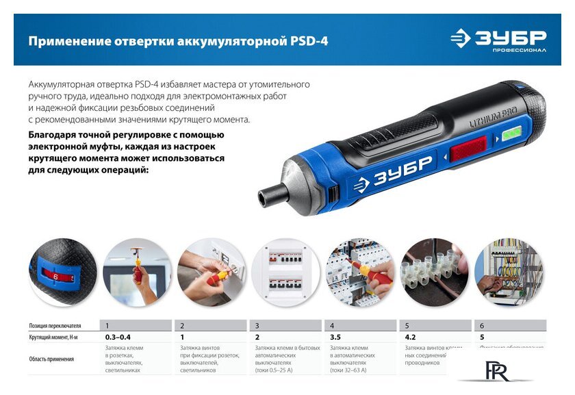 Электроотвертка Зубр Профессионал PSD-4S - Изображение №10 — Интернет-магазин ПроЗаказ