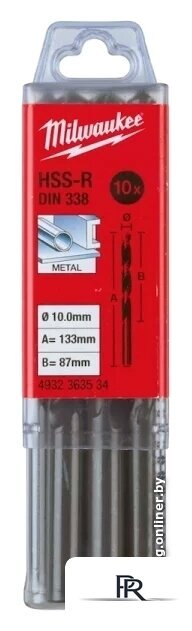 Набор сверл Milwaukee 4932363529 (10 предметов) - Изображение №1 — Интернет-магазин ПроЗаказ