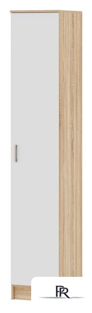 Шкаф-пенал Памир Беатрис Соло (дуб сонома/белый глянец) - Изображение №1 — Интернет-магазин ПроЗаказ