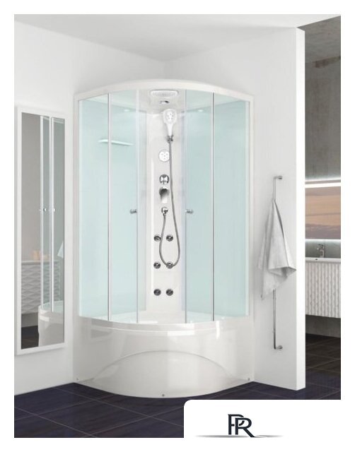 Душевая кабина Domani-Spa Delight 110 High 100x100 (матовое стекло/белый) - Изображение №2 — Интернет-магазин ПроЗаказ